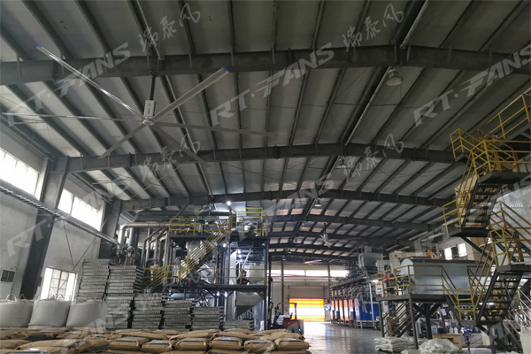 瑞泰風工業節能大吊扇案例圖